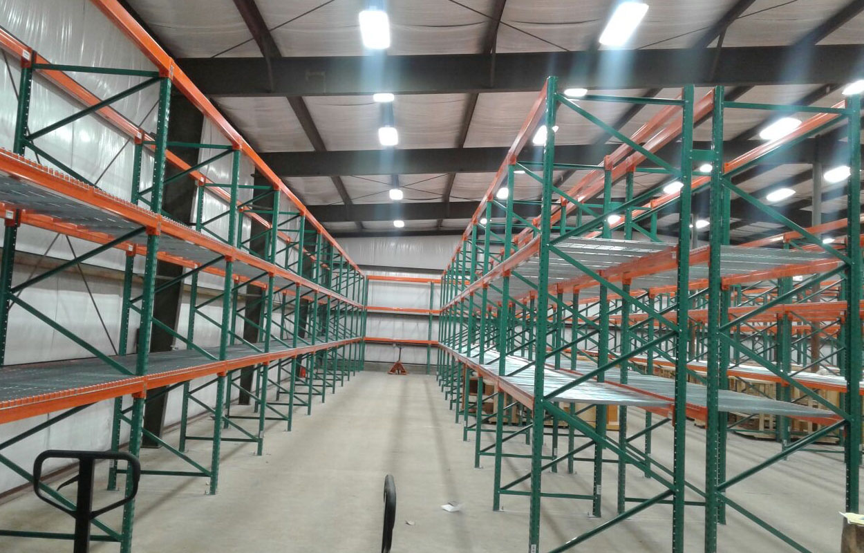 Finished Pallet Rack Installation